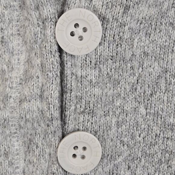 The North Face Grey Crescent Sunshine Fleece Womens Size S Small Pullover Hoodie - Picture 4 of 7